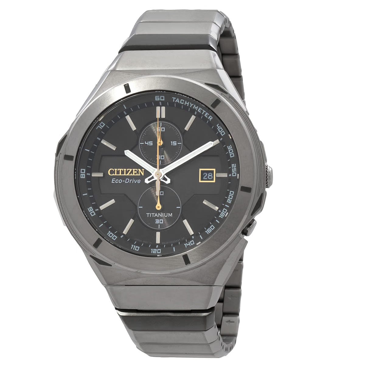 Citizen Super Titanium Armor Chronograph Black Dial Mens Watch