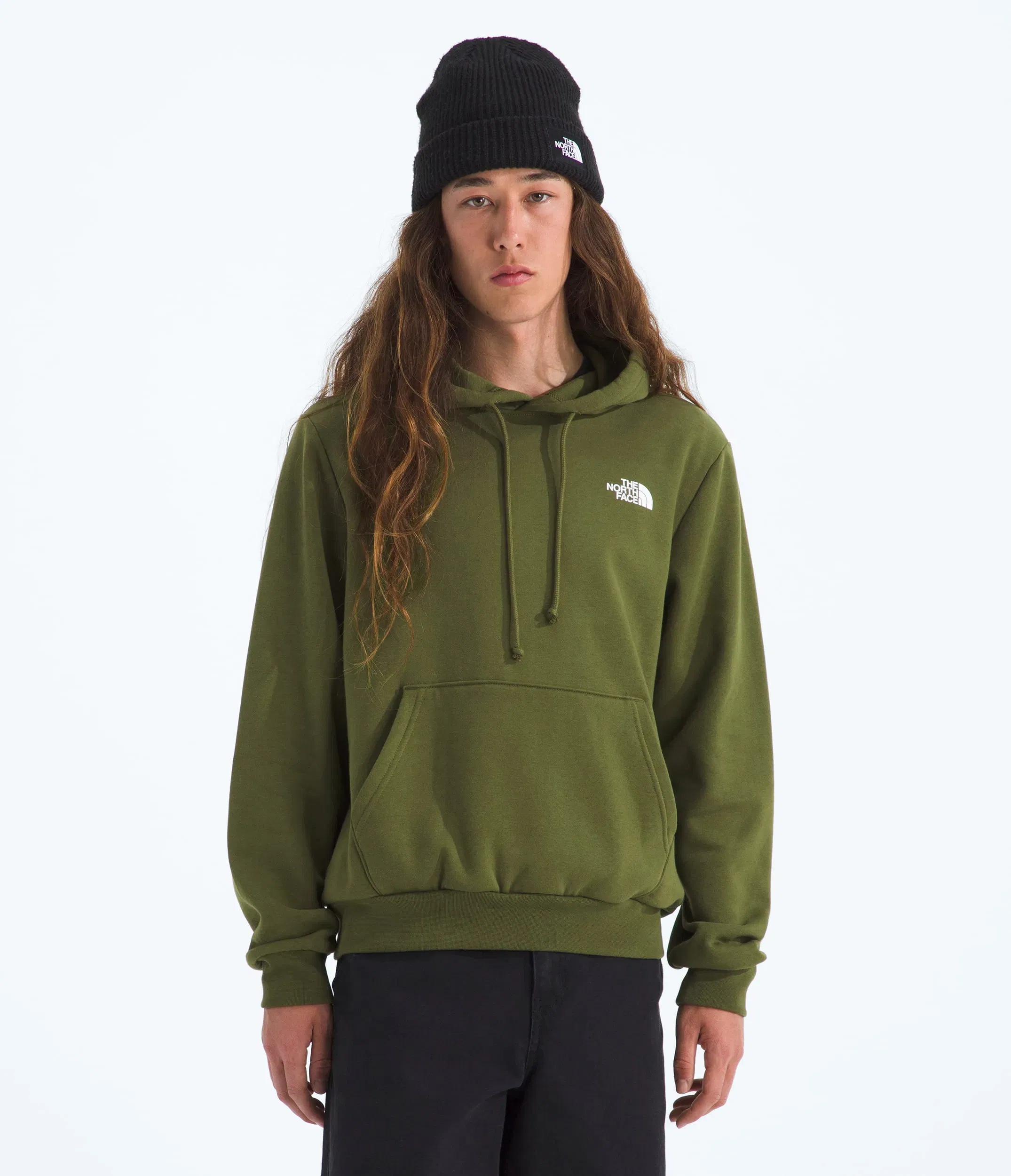 The North Face Men’s Evolution Box NSE Regular Hoodie Woodland Green