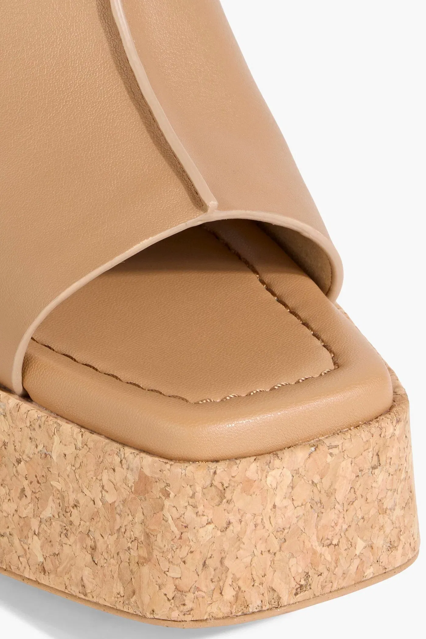 Stella Mccartney Skylar Platform Mules Light Brown Women's