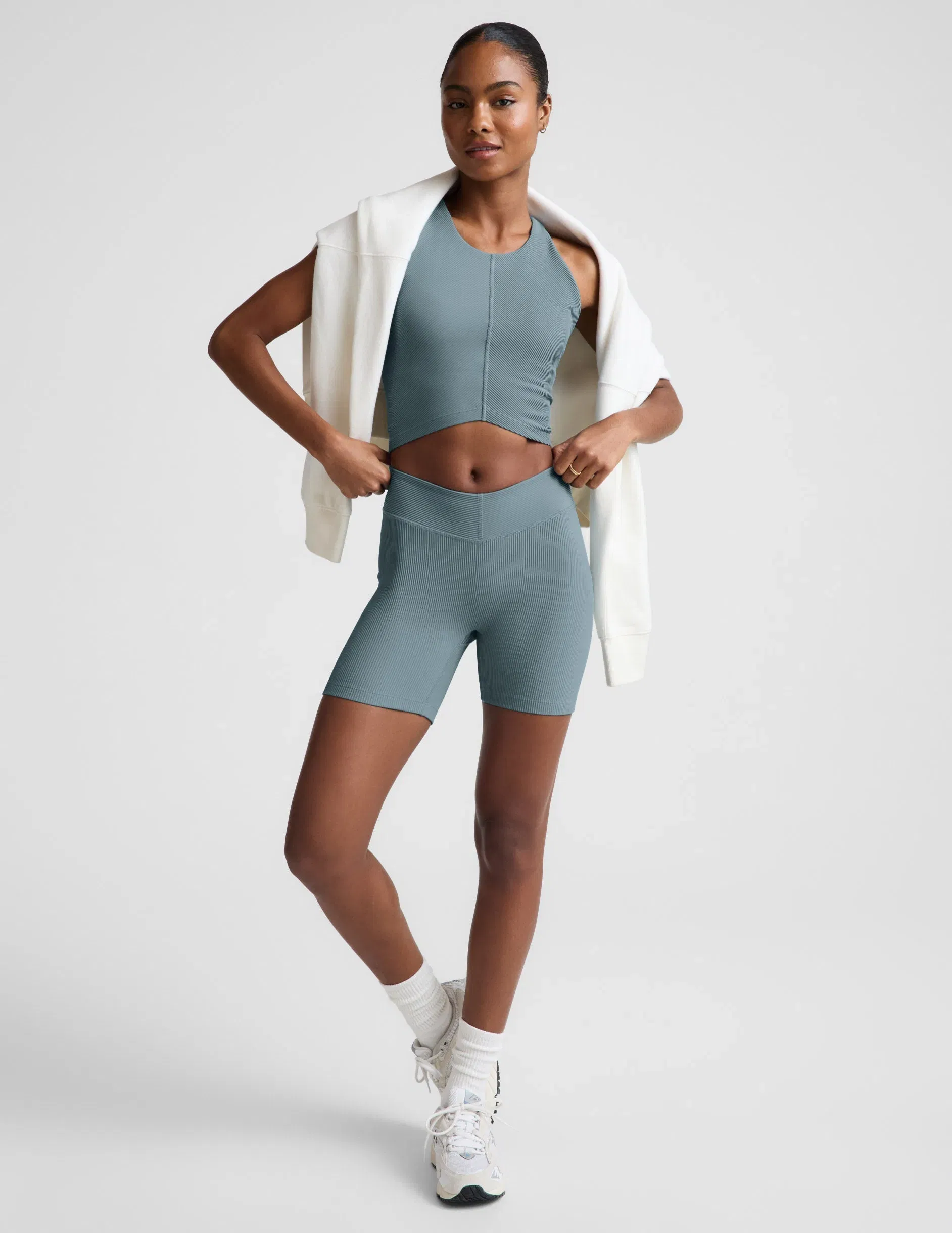 Beyond Yoga Impulse Ribbed VWaist 5 Biker Short Women's