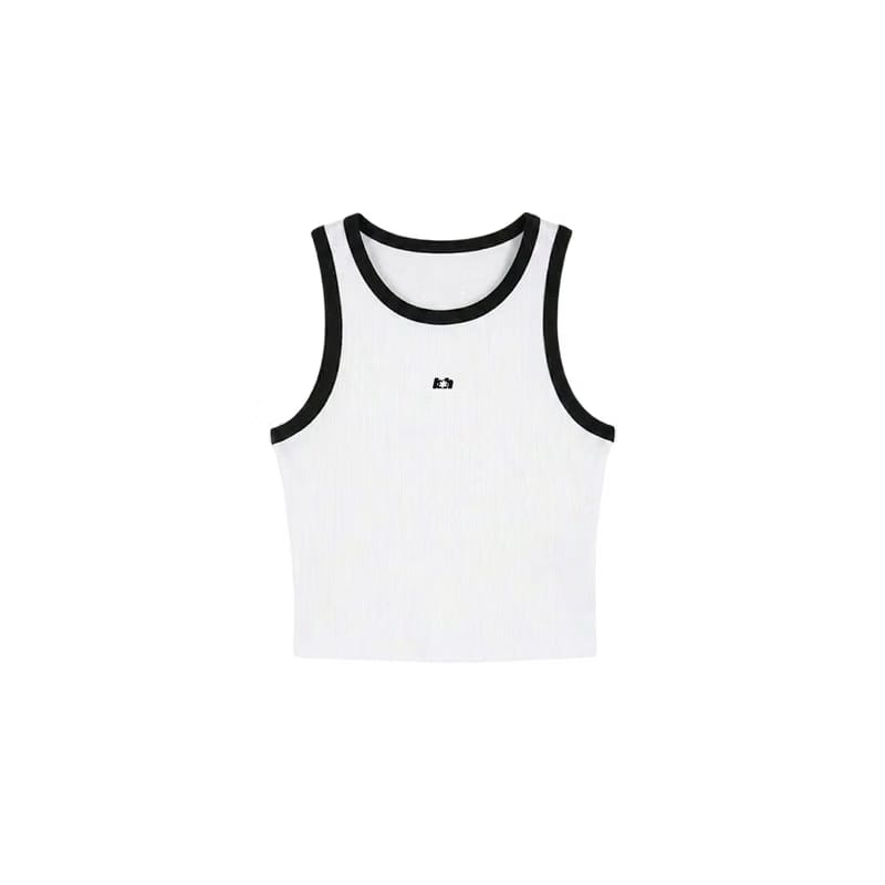 Sknny B*tch Contrast Women White Tank