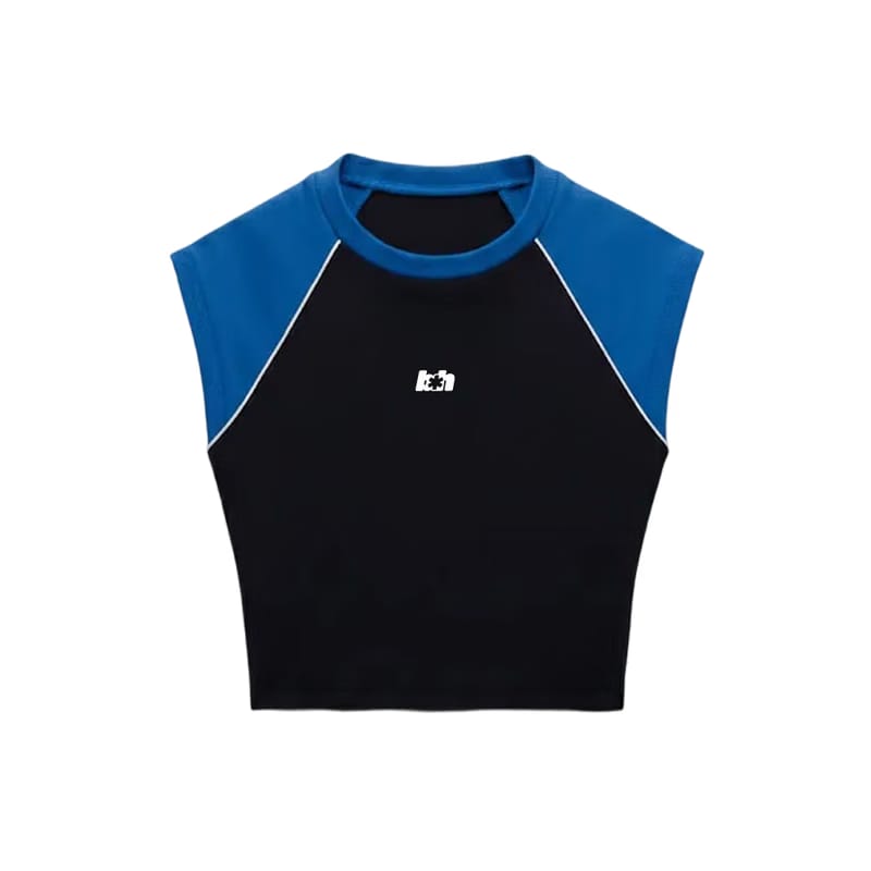 Sknny B*tch Velocity Blue Crop Top