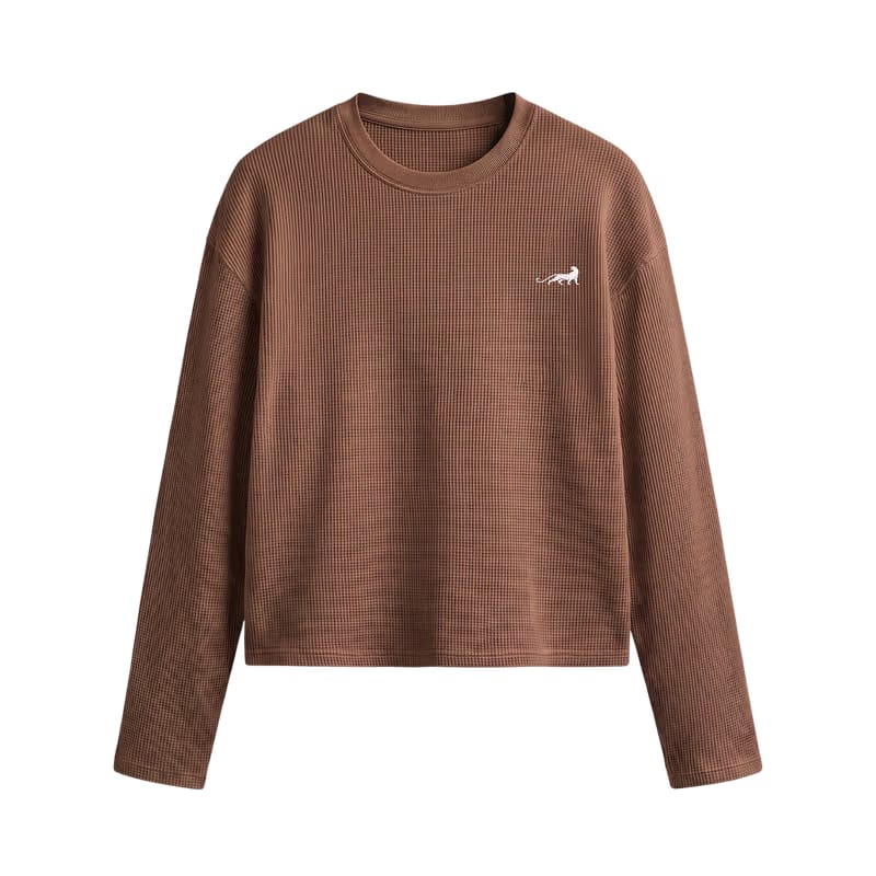 Reserve Relaxed Waffle Tee - Burnt Umber