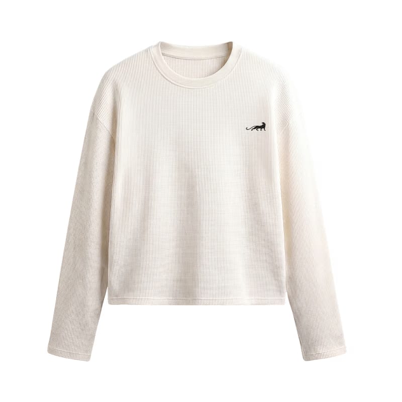Reserve Relaxed Waffle Tee - Ivory Sand