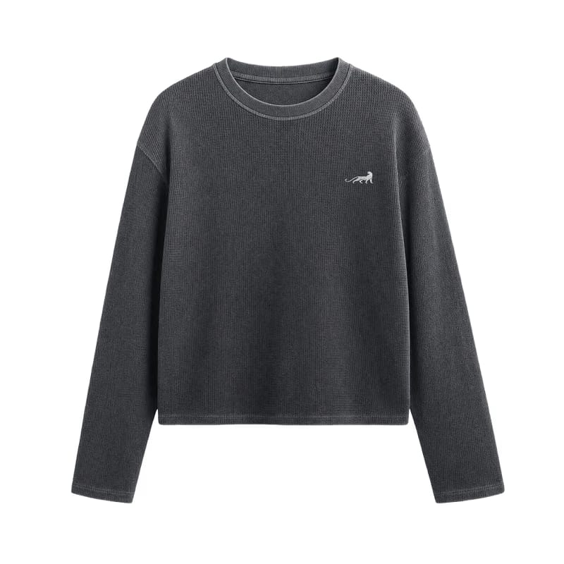 Reserve Relaxed Waffle Tee - Vintage Ash