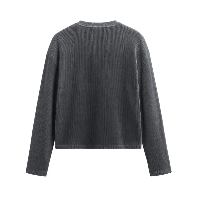 Reserve Relaxed Waffle Tee - Vintage Ash