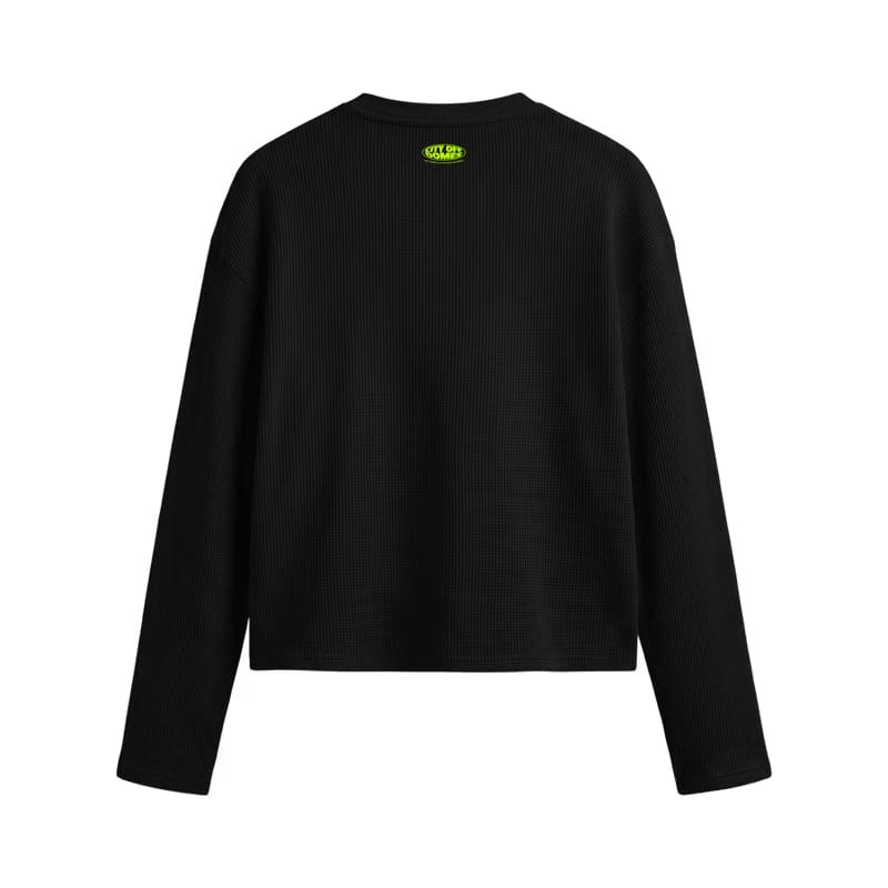 City Off Domes Neon Monogram Waffle T-shirt Black