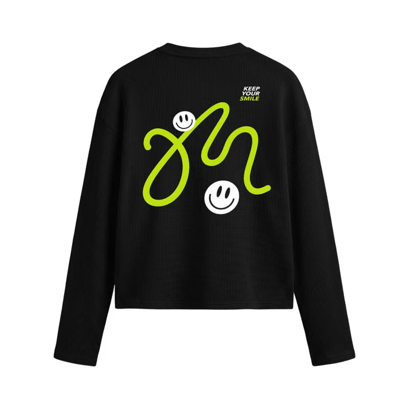 City Off Domes Snake Trail Waffle T-shirt Black
