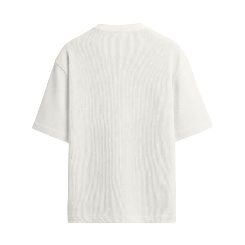 Classic Gridweave Box Fit Tee - Ivory