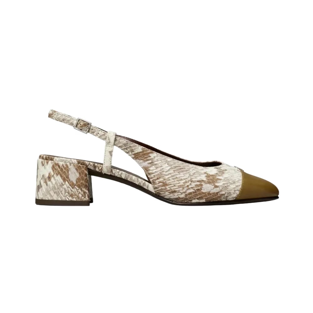 Tory Burch Cap-Toe Slingback Granite Roccia