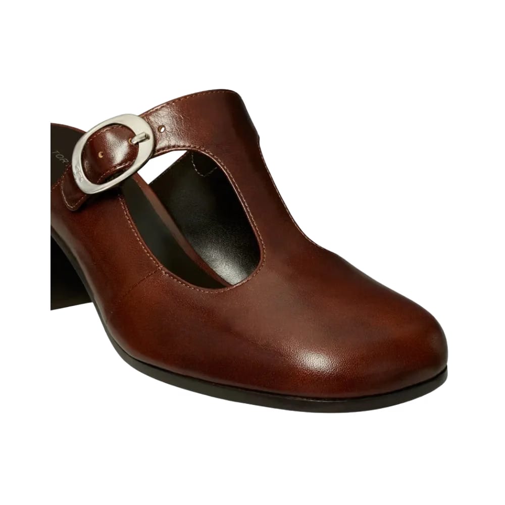 Tory Burch Violet T-Strap Heeled Mule Negroni