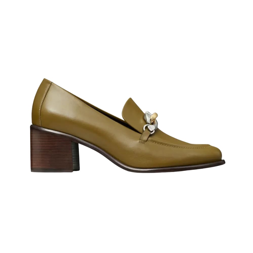 Tory Burch Jessa Heeled Loafer Ramure Green