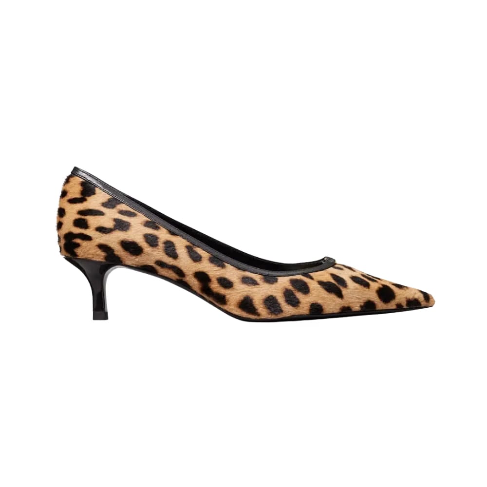 Tory Burch Double T Buckle Low-Heeled Pump Classic Leopard