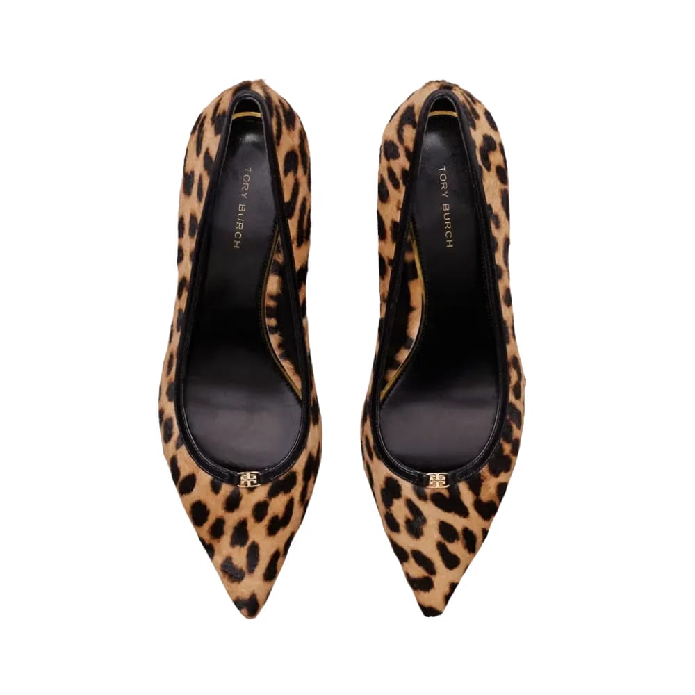 Tory Burch Double T Buckle Low-Heeled Pump Classic Leopard
