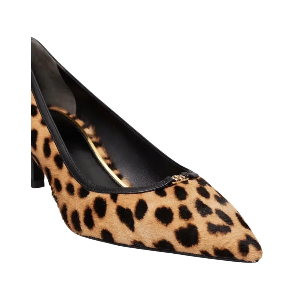 Tory Burch Double T Buckle Low-Heeled Pump Classic Leopard