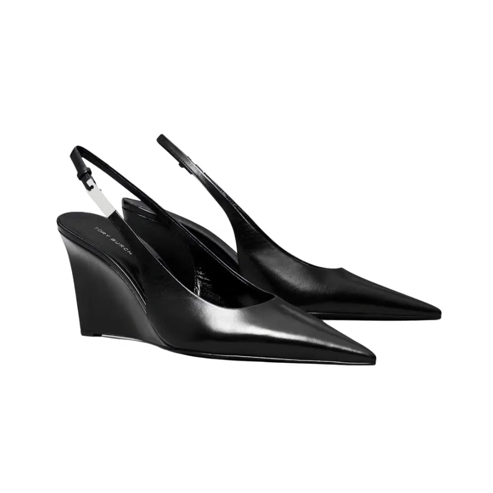 Tory Burch Gigi Slingback Wedge Perfect Black