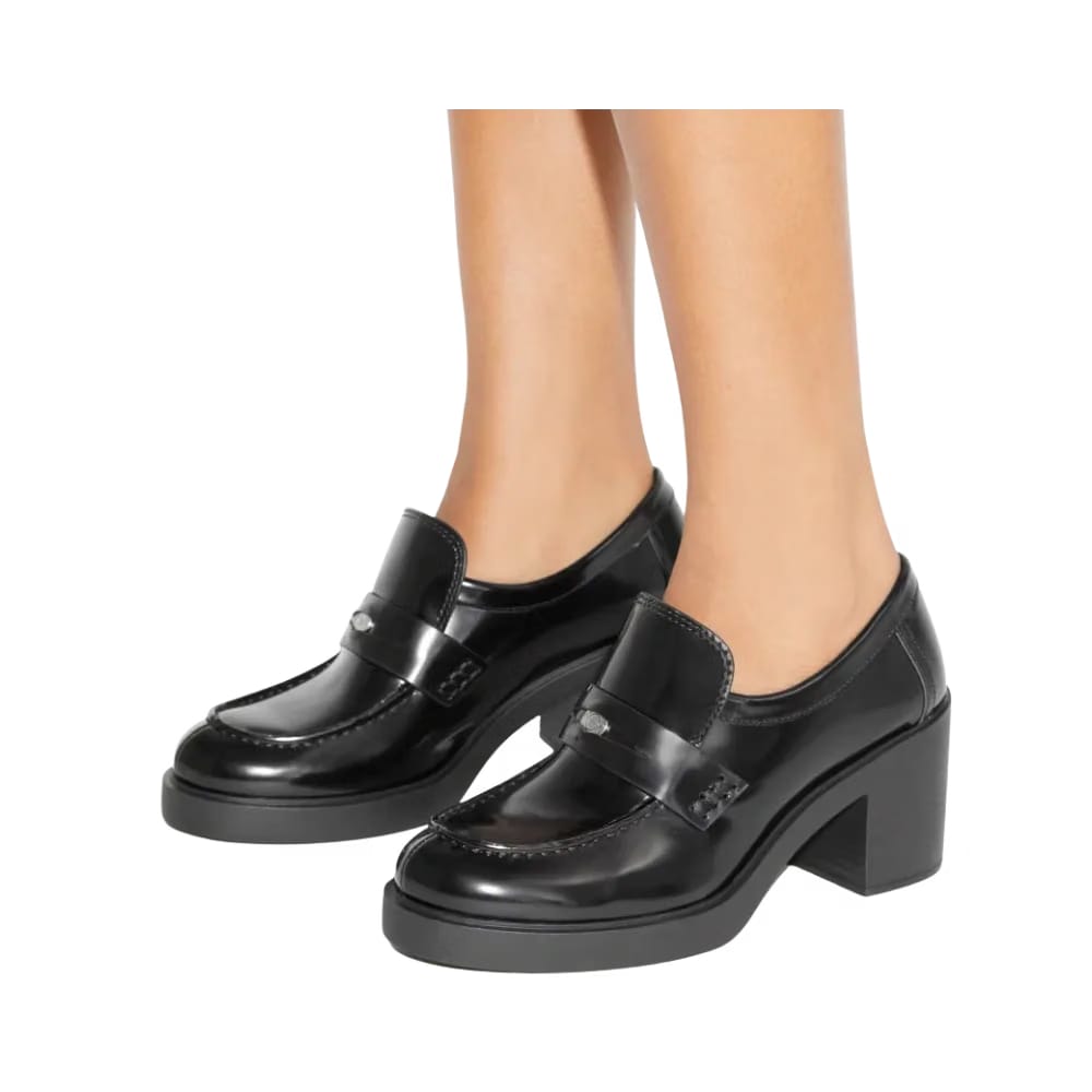 Tory Burch Classic Heeled Lug Loafer Perfect Black