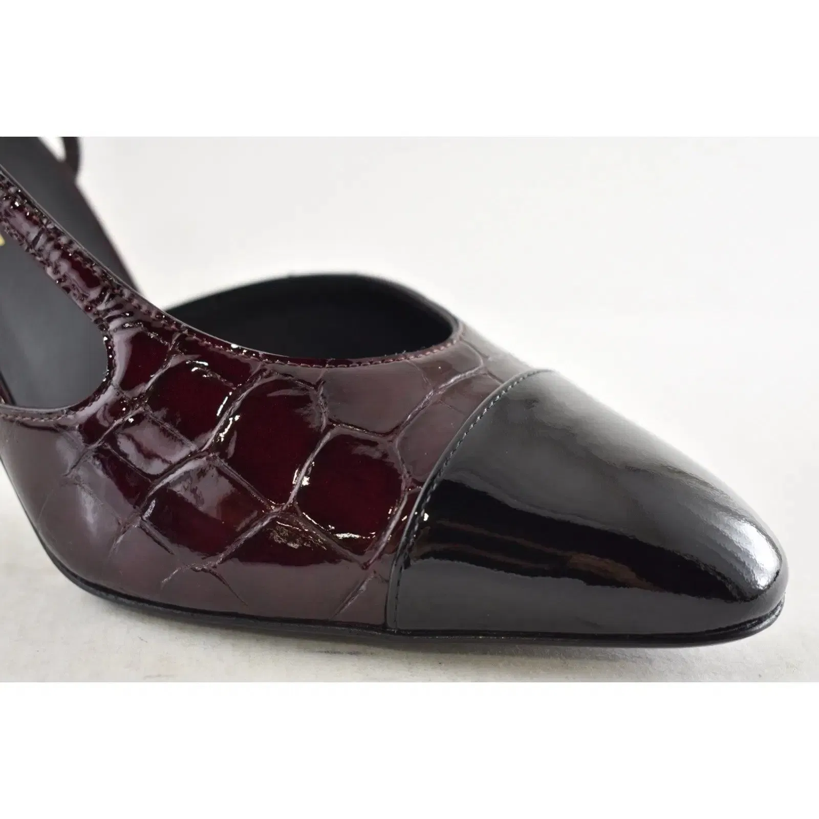Chanel Slingback patent leather heels