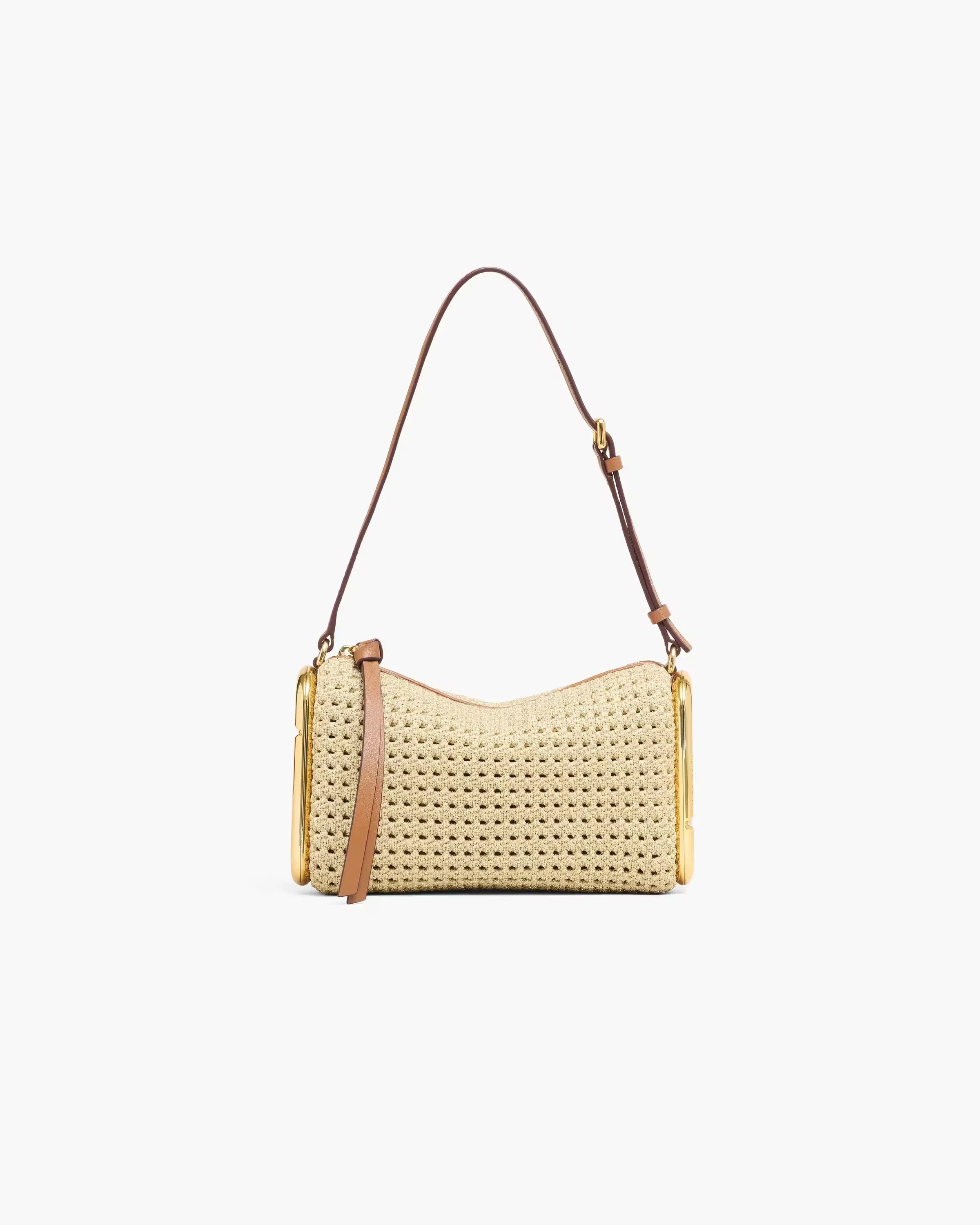 Marc Jacobs Scene Small Shoulder Bag In Crochet Champagne
