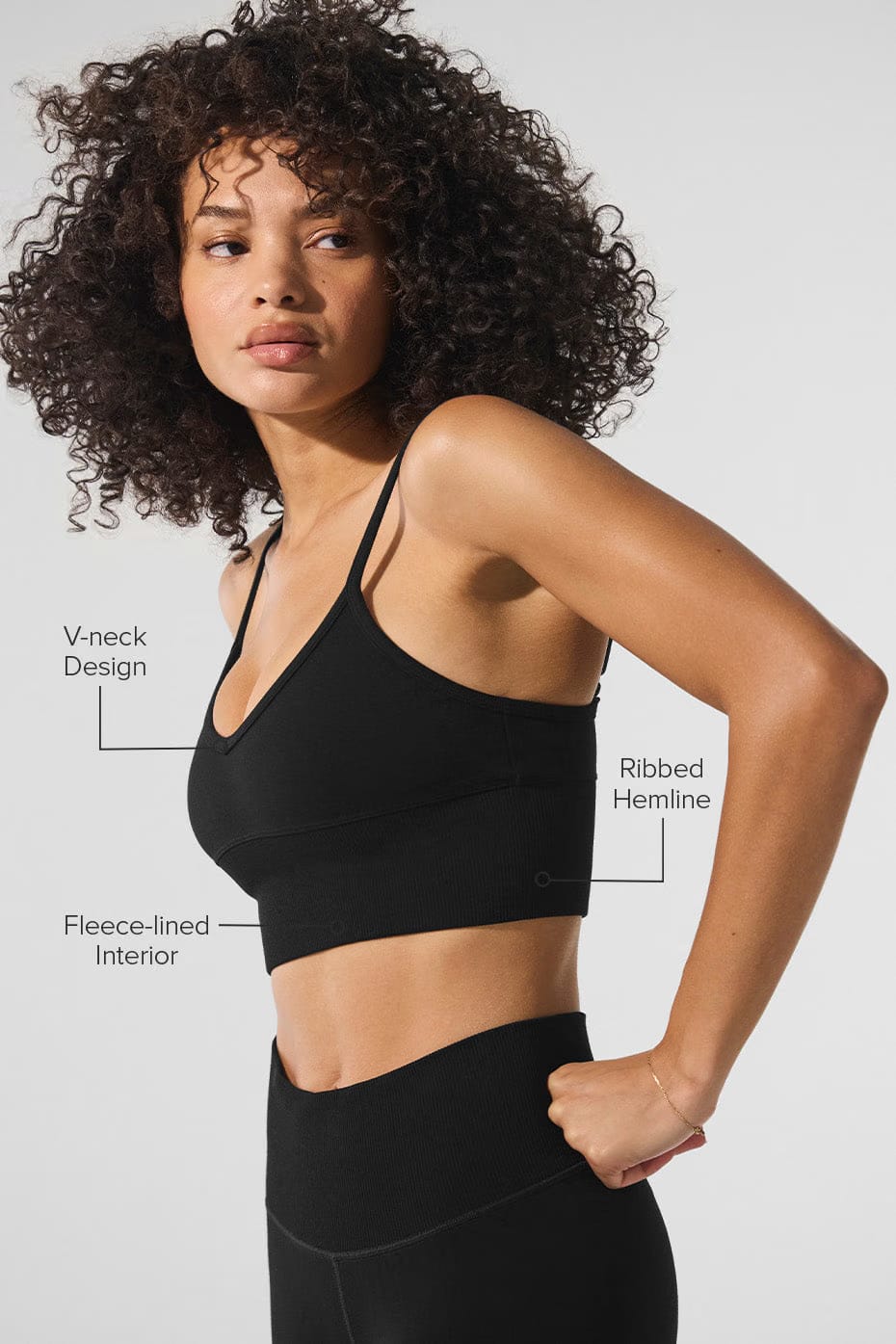 Alo Yoga Seamless Winter Warm Plush Delight Bra