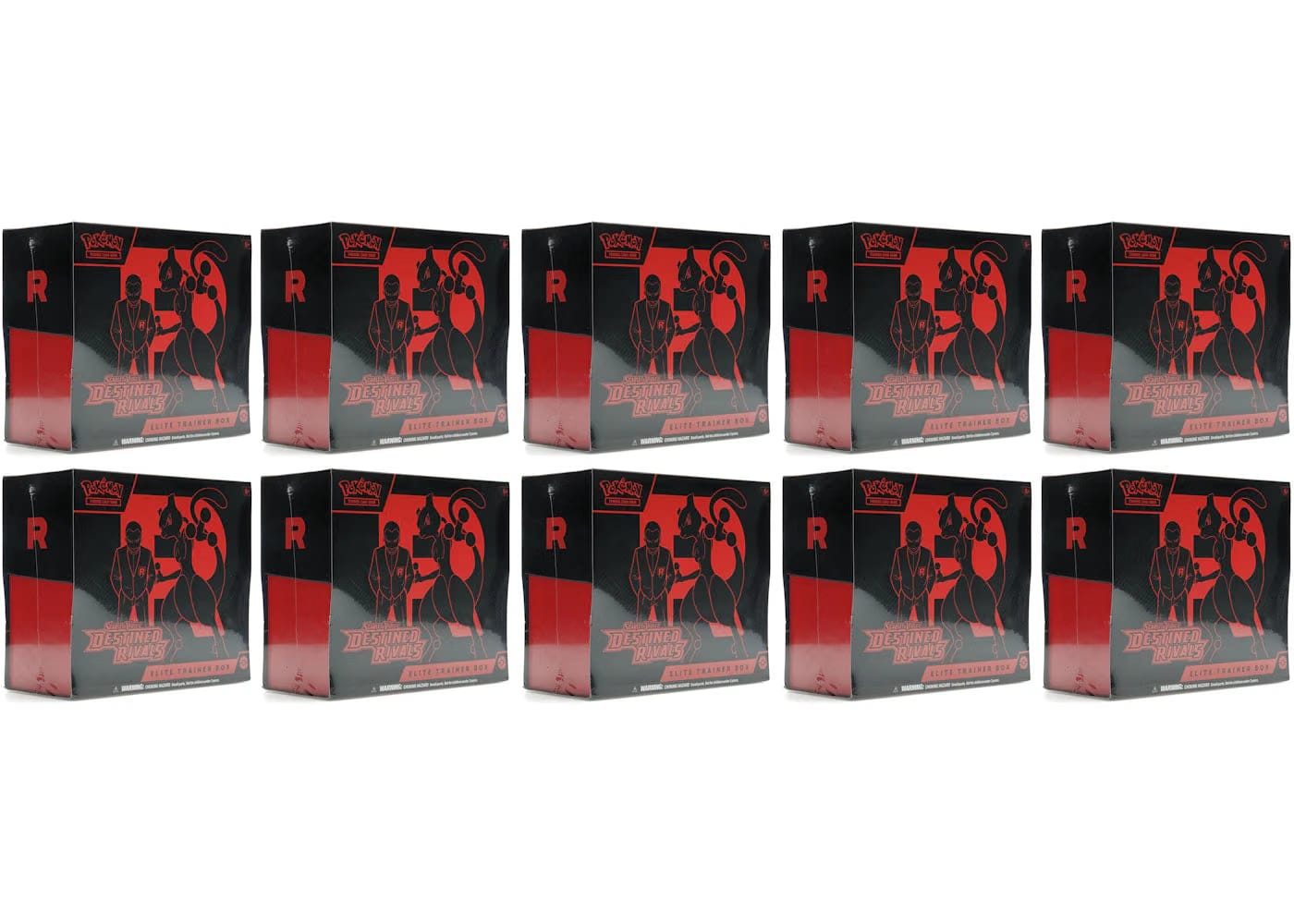 2025 Pokemon Scarlet & Violet Destined Rivals Elite Trainer Box 10X Lot