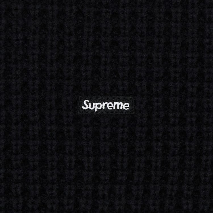 Supreme Waffle Small Box Sweater Black