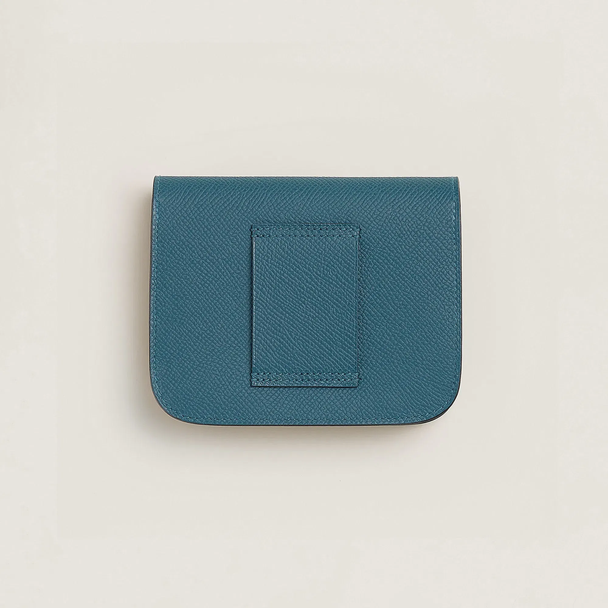 Hermes Constance Slim Wallet Bleu Saphir