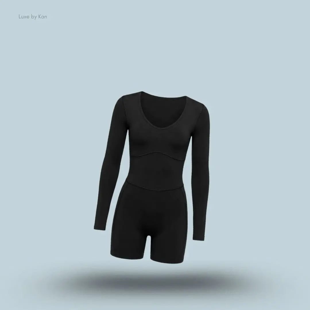 Gymshark Lifting Dipped Waistband All-In-One - Black