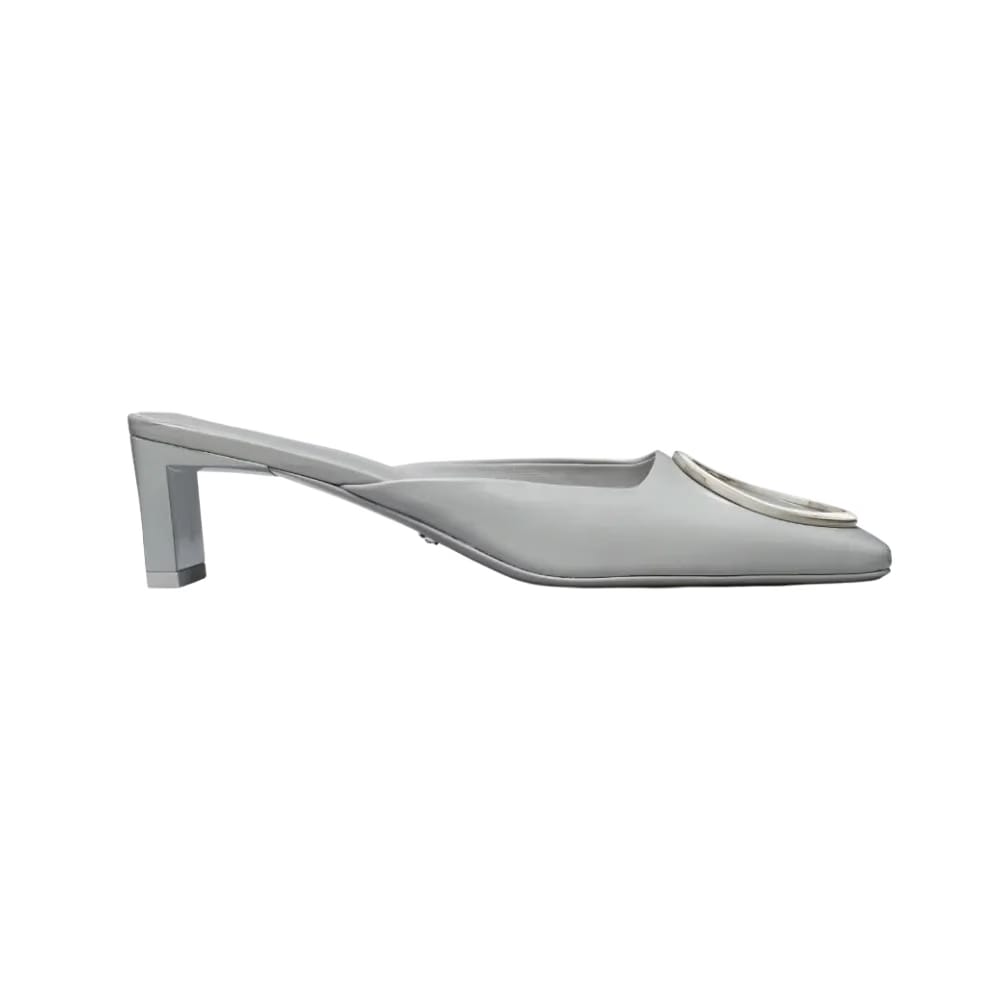 Tory Burch Ring Heeled Mule Silver