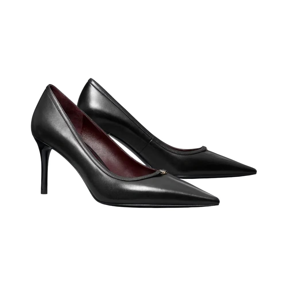 Tory Burch Double T Buckle Pump Perfect Black
