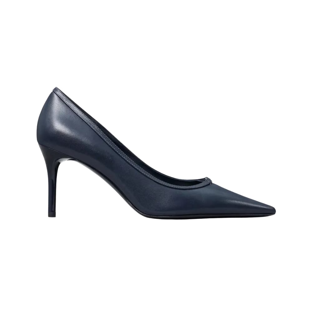 Tory Burch Double T Buckle Pump New Navy