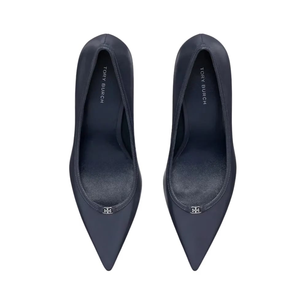 Tory Burch Double T Buckle Pump New Navy