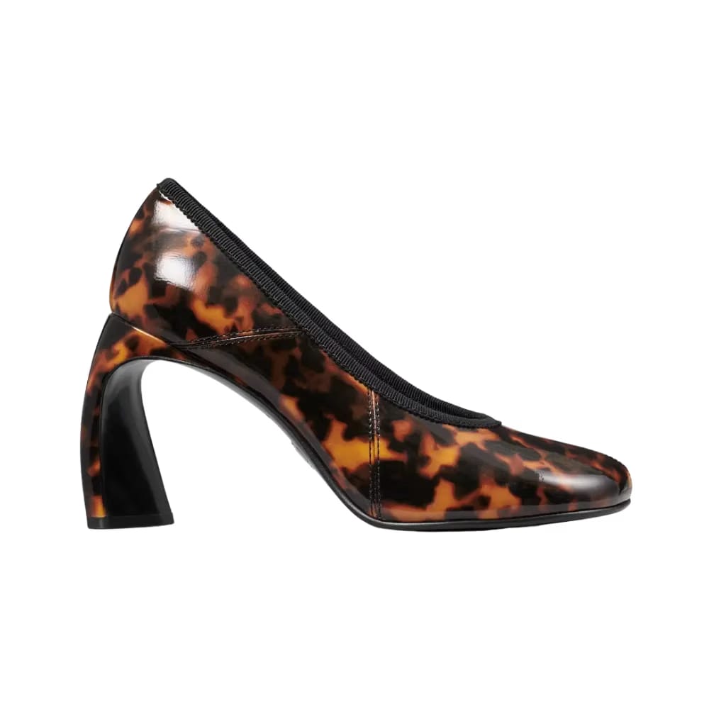 Tory Burch Peep-Toe Pump Tortoiseshell