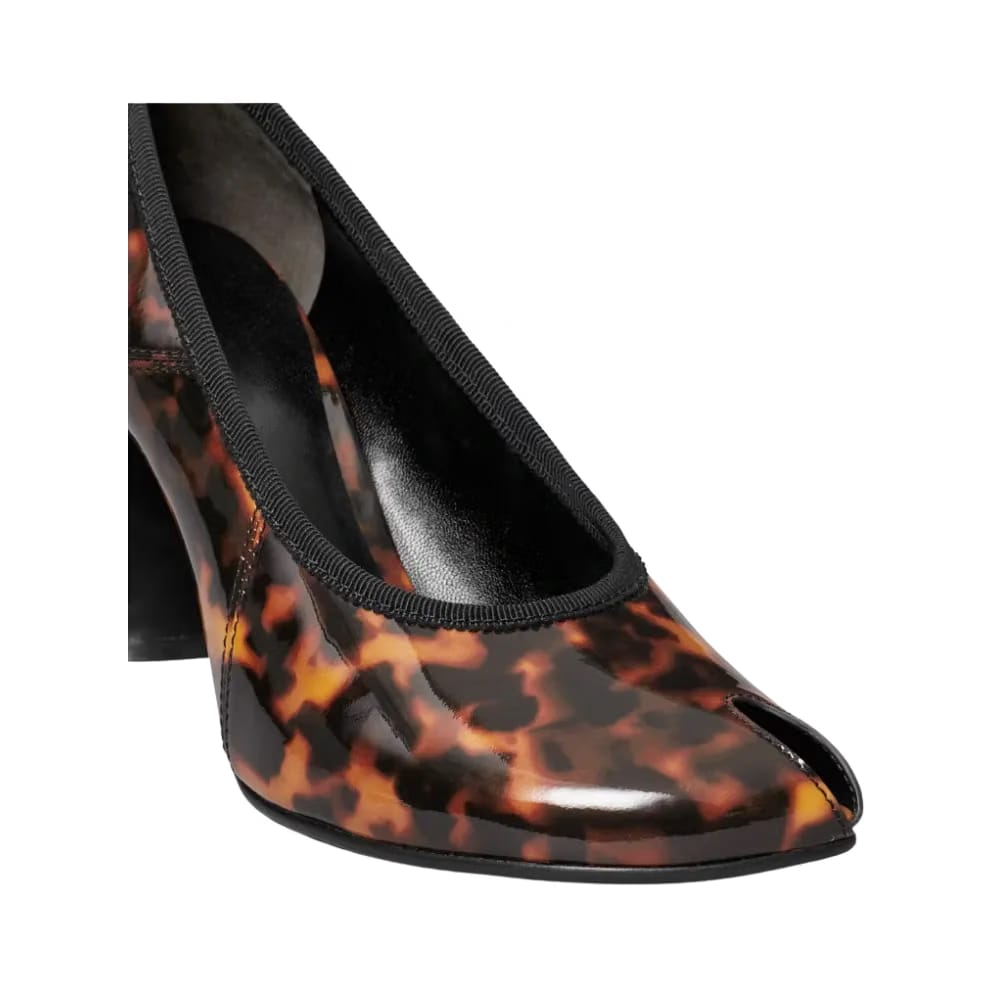 Tory Burch Peep-Toe Pump Tortoiseshell