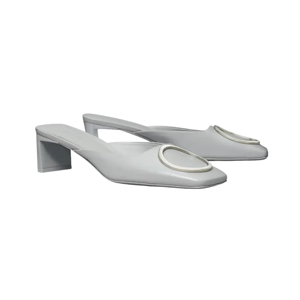 Tory Burch Ring Heeled Mule Loutre Gray