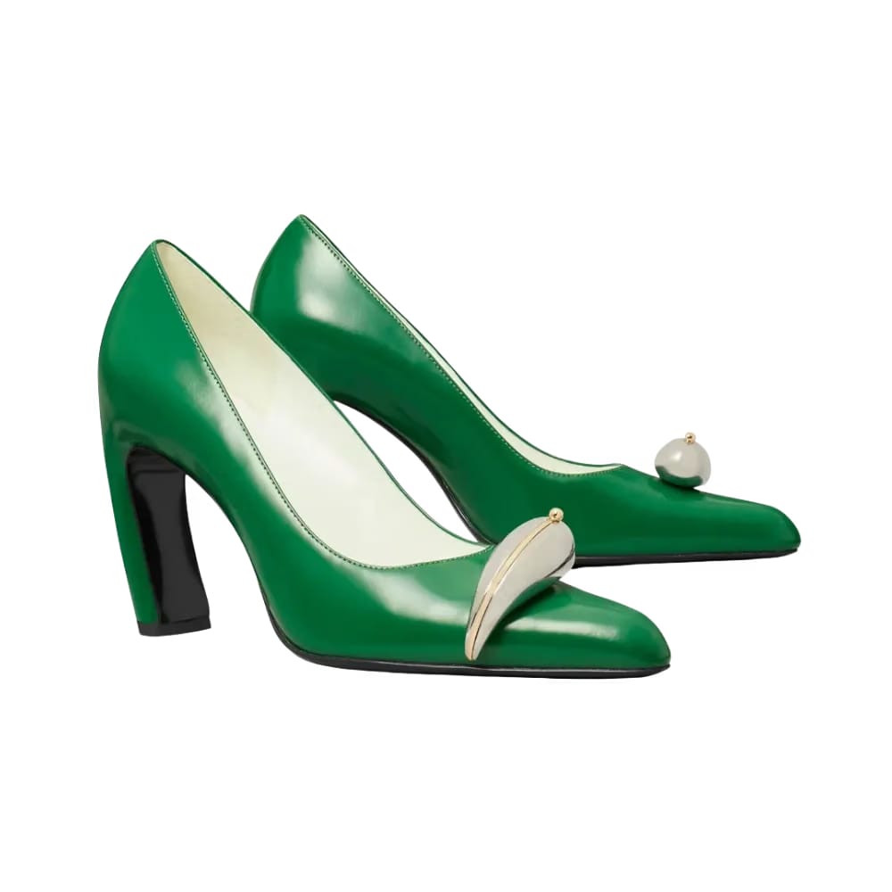 Tory Burch Pierced Pump Grass