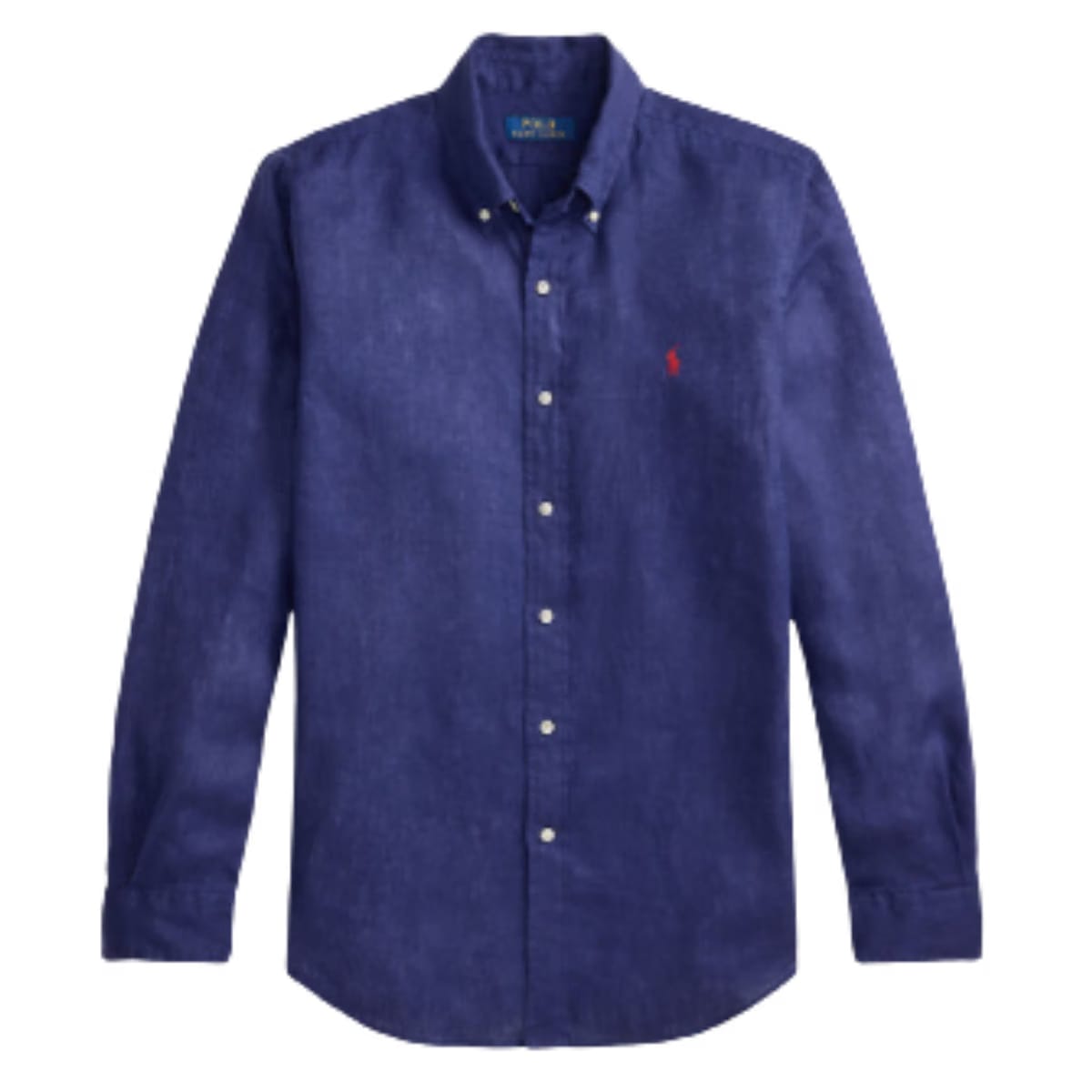 Polo Ralph Lauren long-sleeve linen shirt navy blue