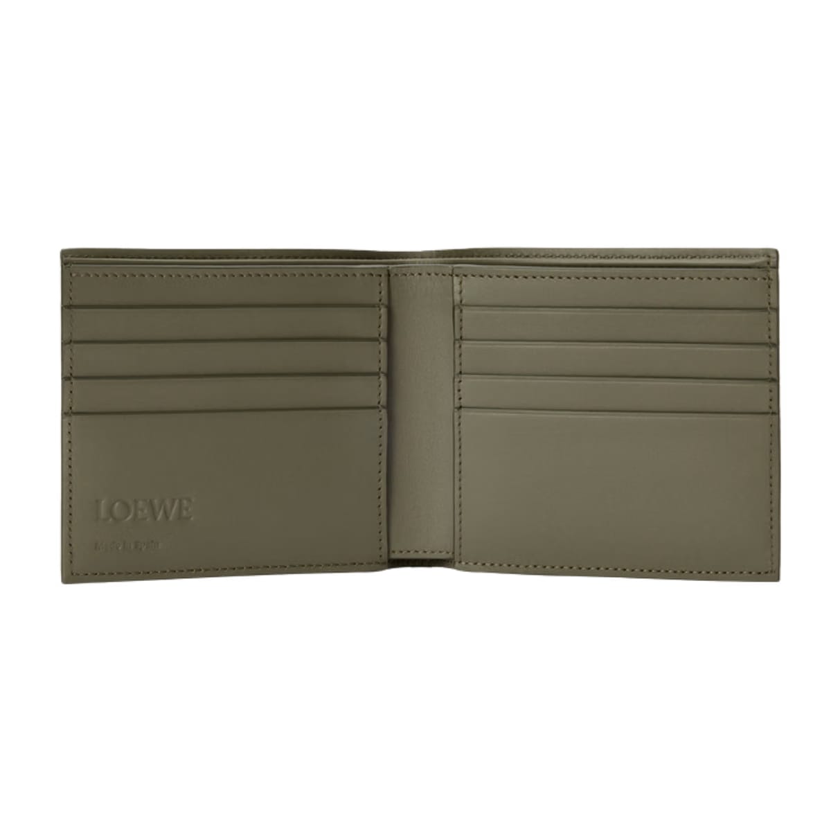 Loewe Puzzle Bifold Coin Wallet khaki Green