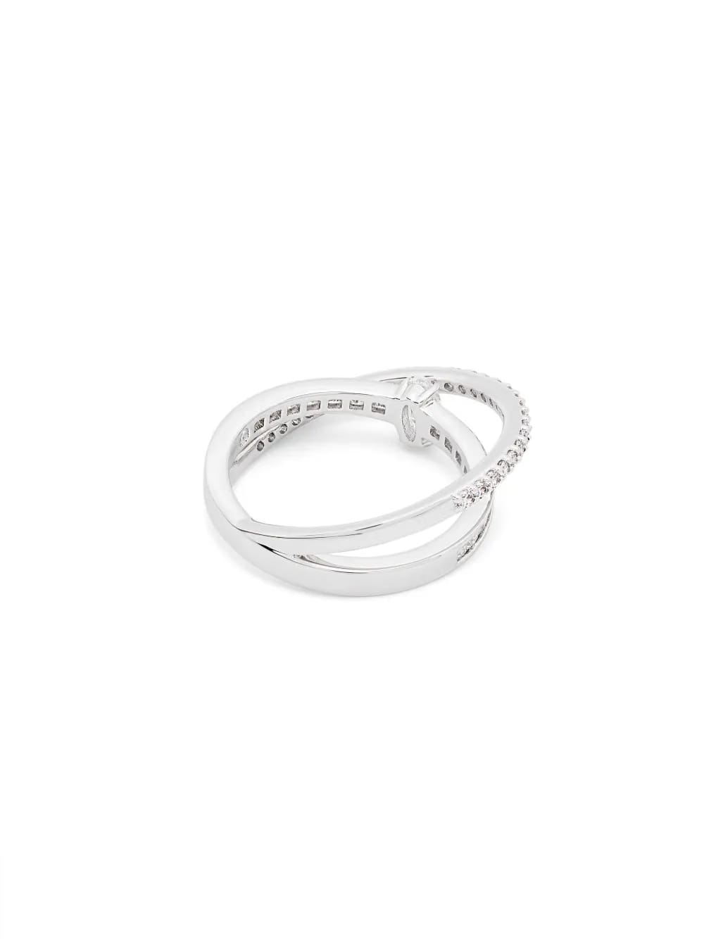 Hyperbola crystal-embellished ring