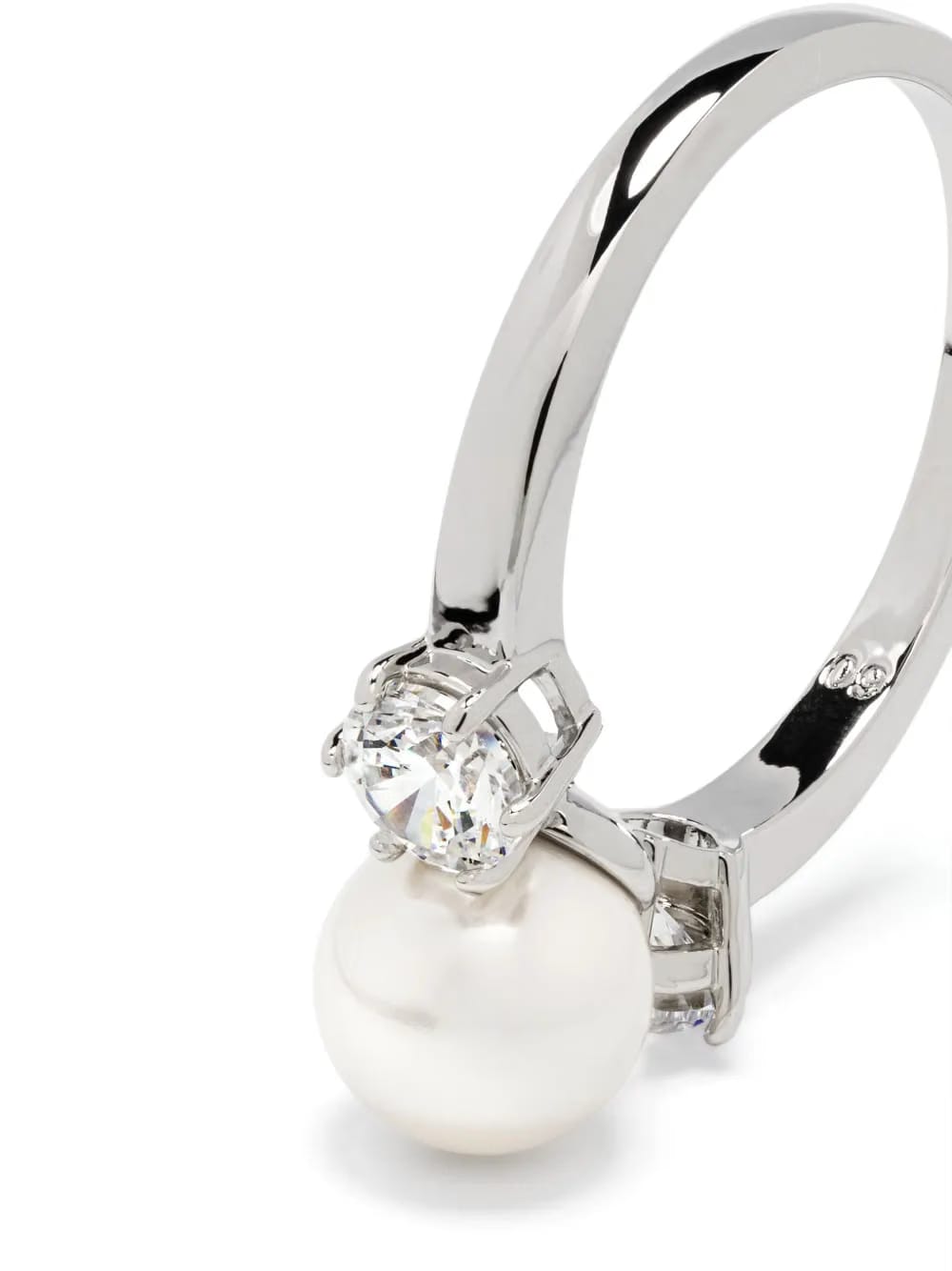 Matrix crystal pearl ring