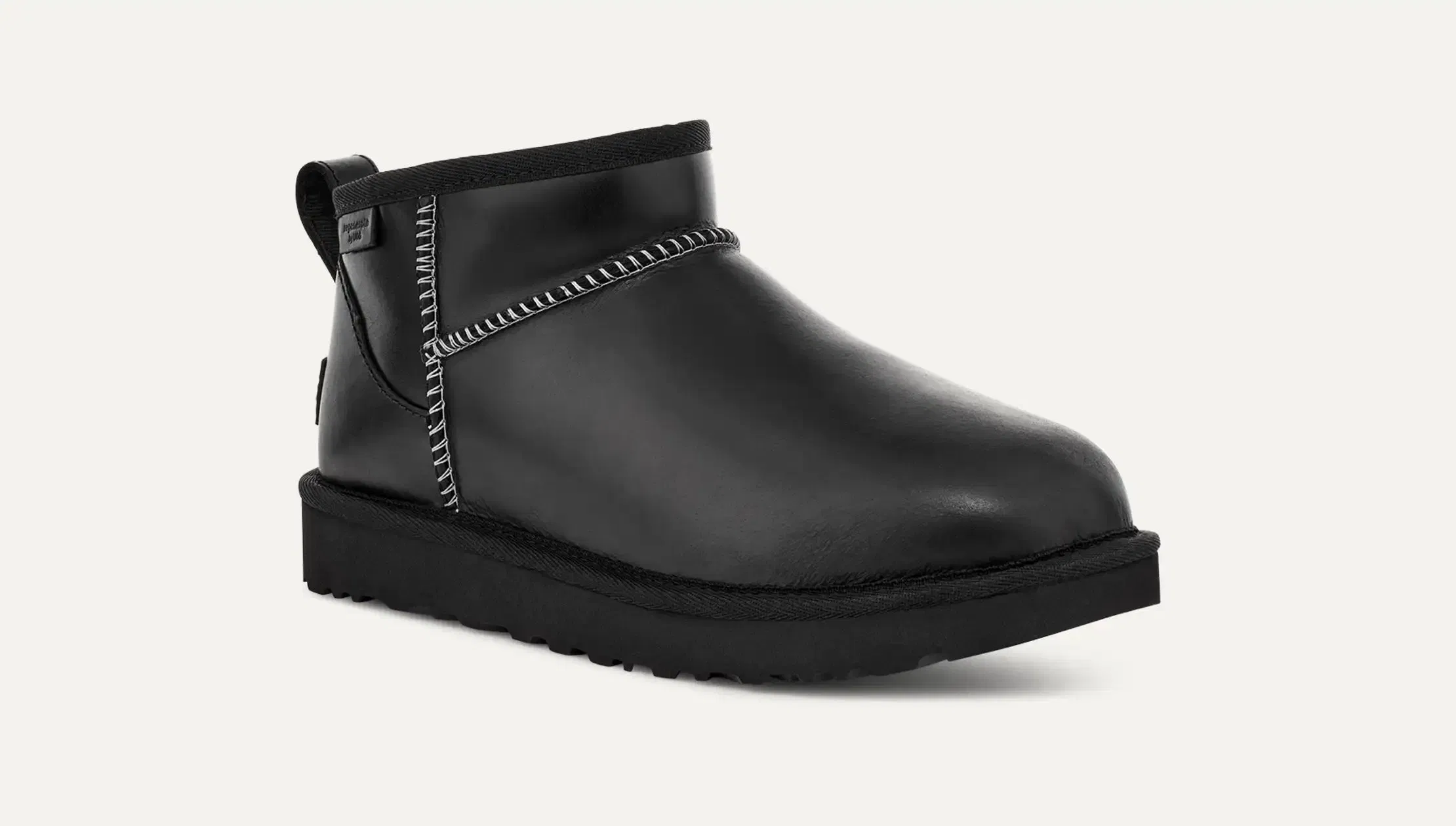 Ugg Classic Ultra Mini Leather Regen Black (Women's)