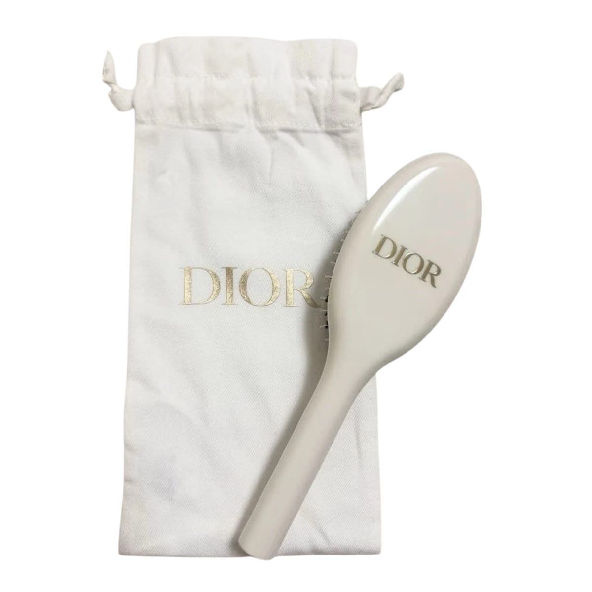 Christian Dior Platinum Hair Brush Comb with storage bag 2025 japan Limited