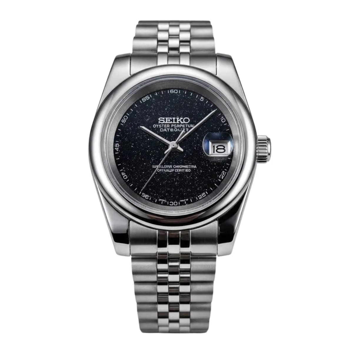 Seiko Mod Galaxy Burst Dial Curved Bezel