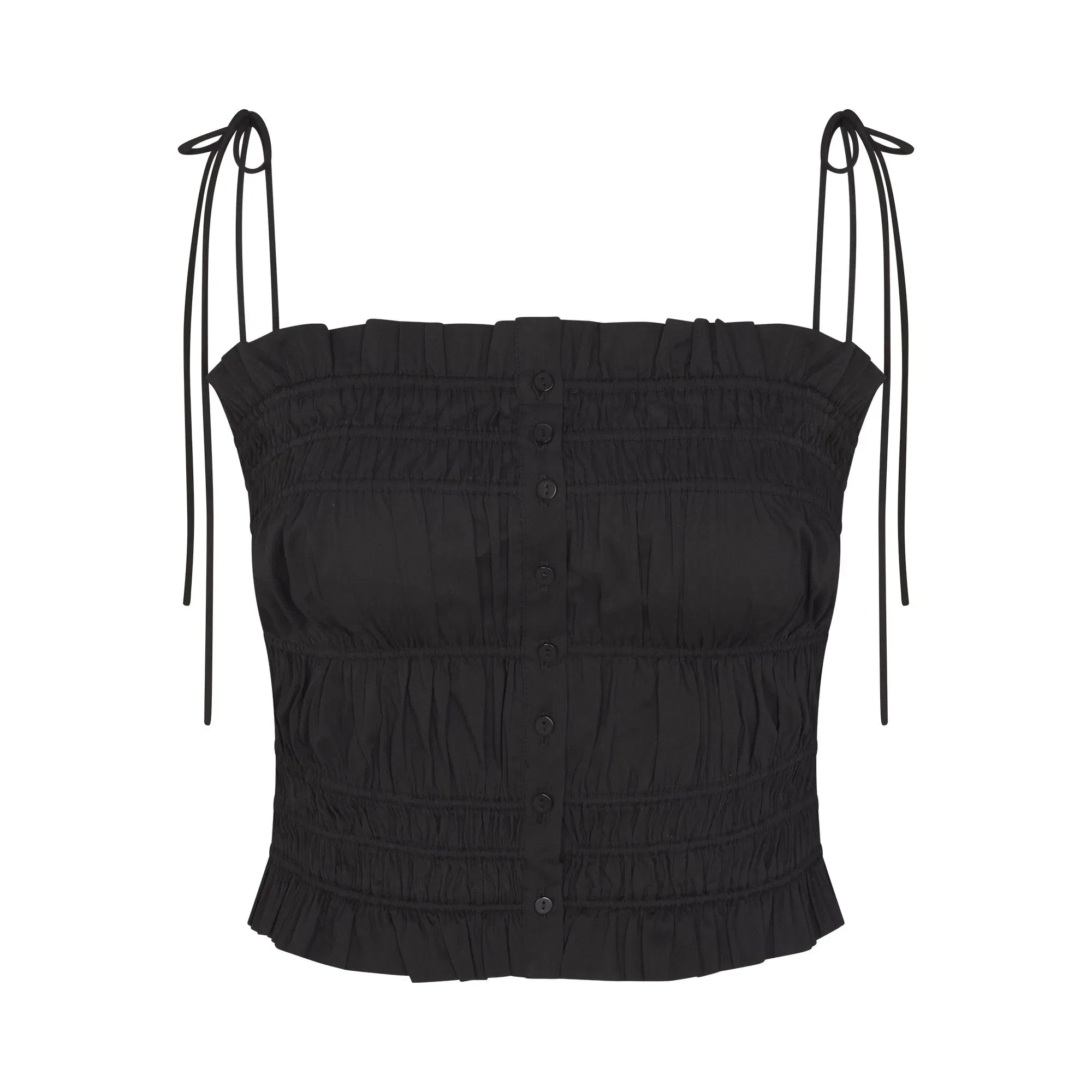 Poplin Apparel Ruffle Cami