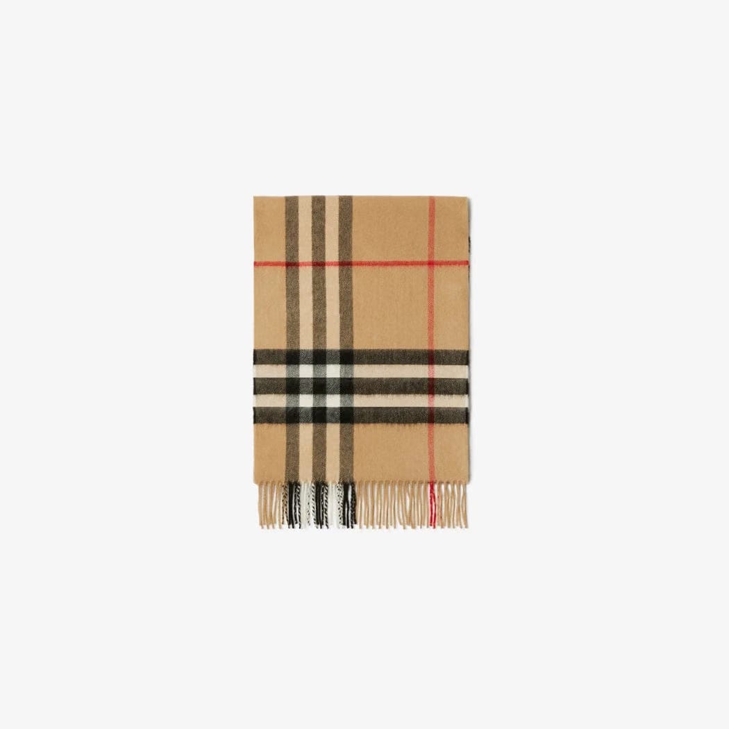 Check Cashmere Scarf