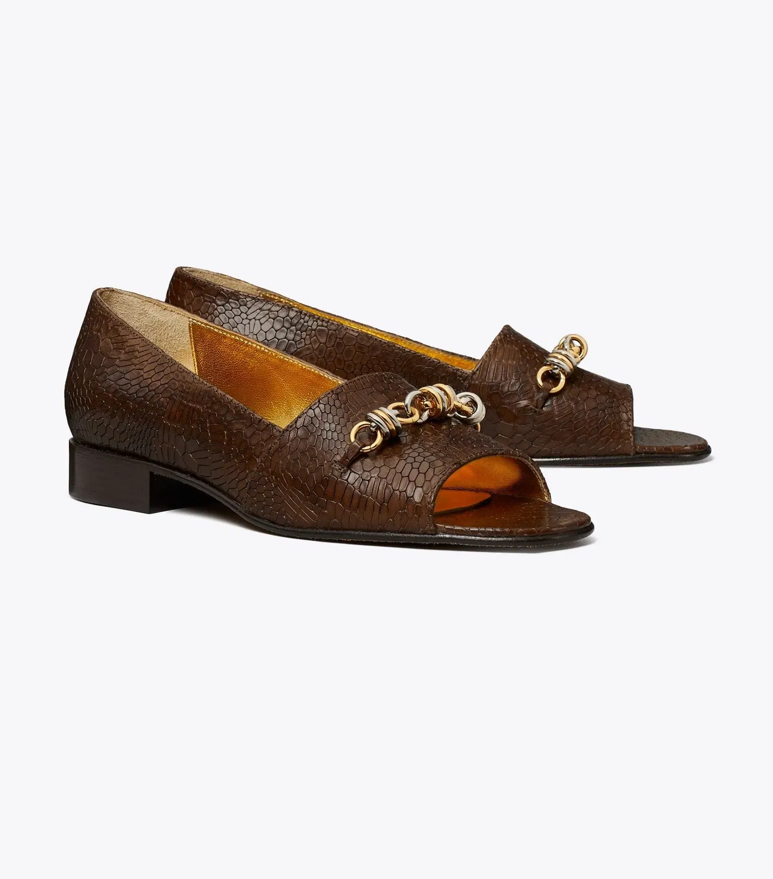 Runway Chain Peep-Toe