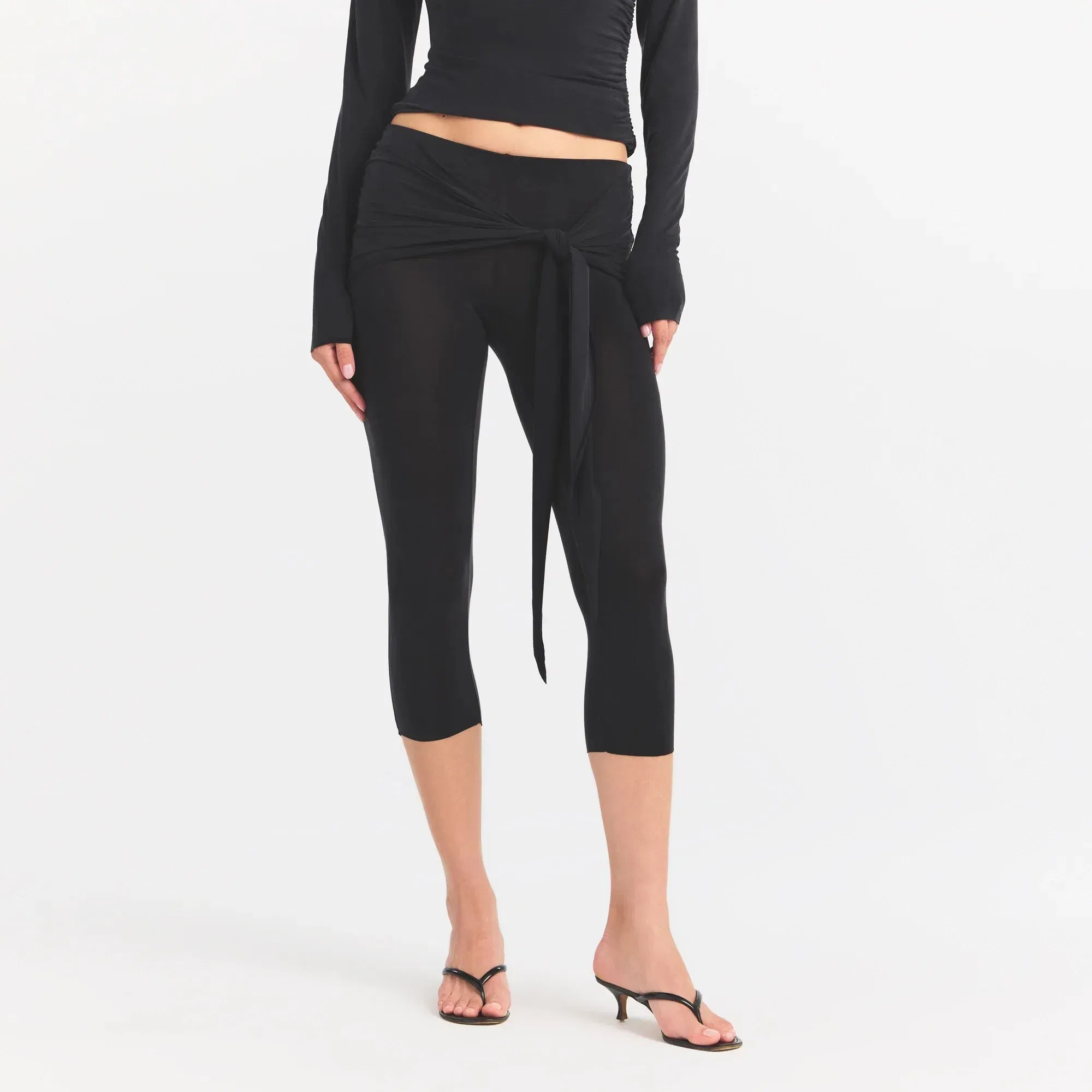 Cupro Jersey Wrap Capri