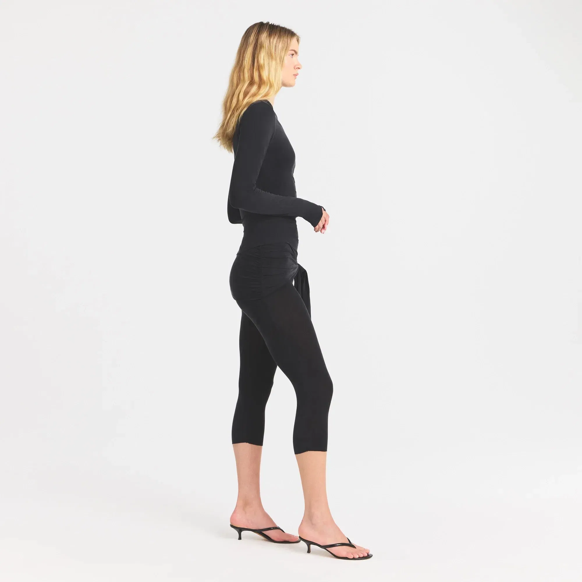 Cupro Jersey Wrap Capri