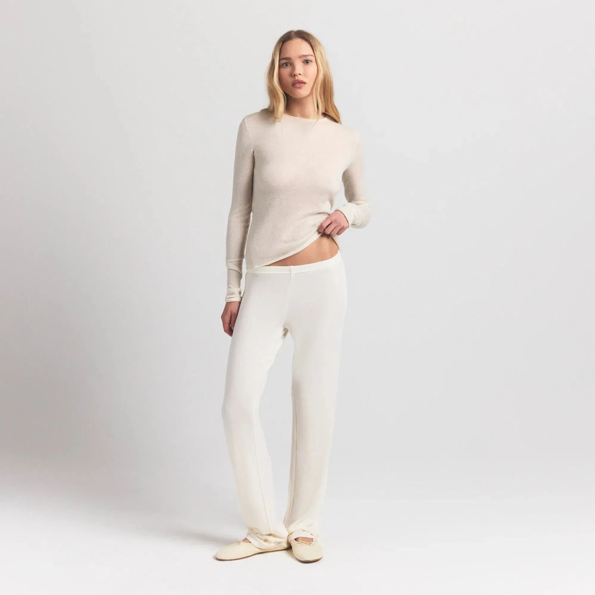 Featherweight Cashmere Long Sleeve Top