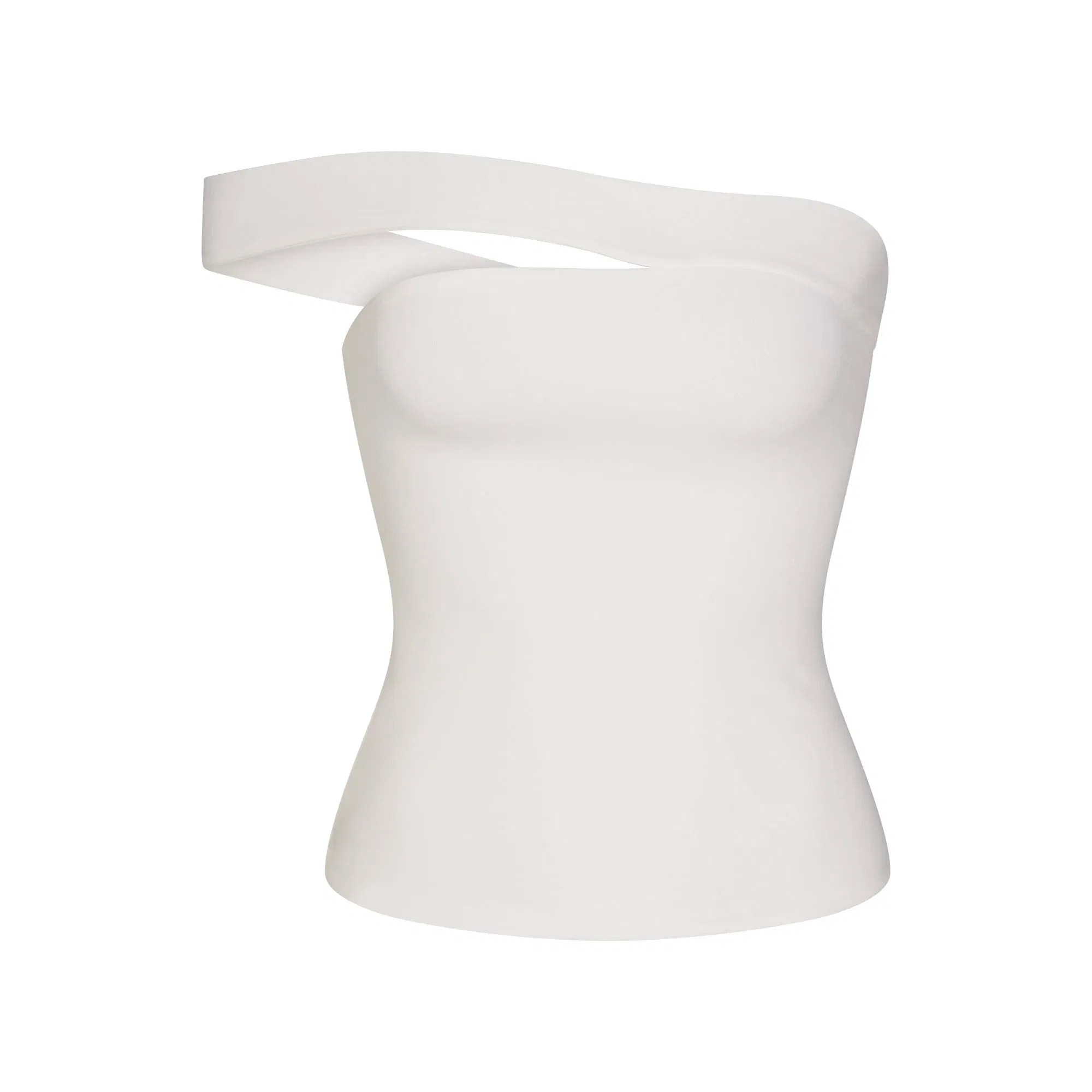 Cotton Jersey Asymmetrical Top